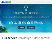 Tablet Screenshot of cloudburstdesign.com